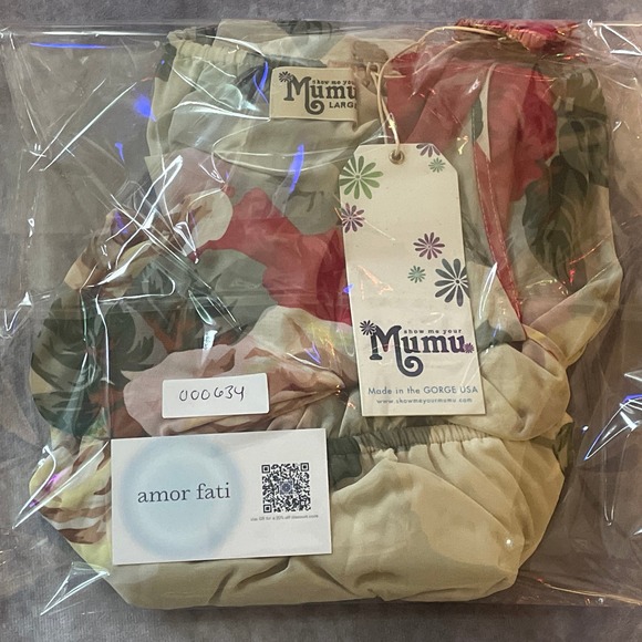 Show Me Your Mumu NEW Women's Size Large Wedding Roses Maxi Slip Dress NWT $164 - Picture 4 of 4